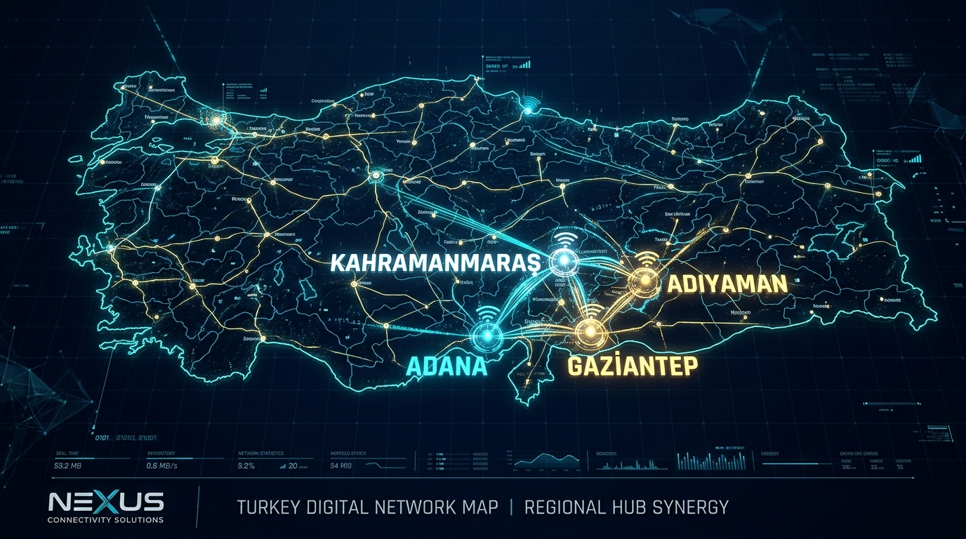 Kahramanmaraş, Gaziantep, Adana, Adıyaman Bölgesel Dijital Ağı