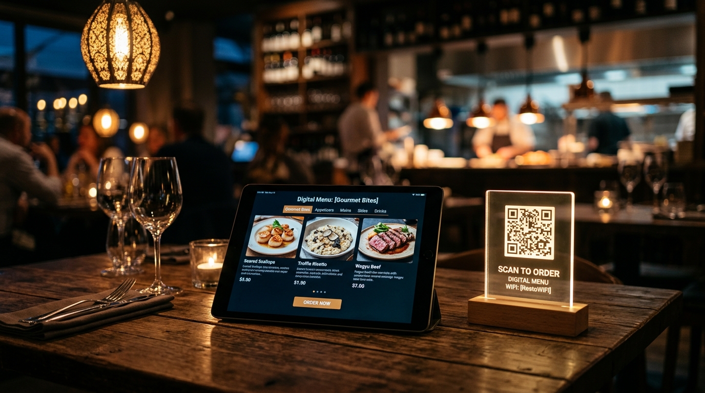 Restoran Kafe QR Menü Web Tasarımı